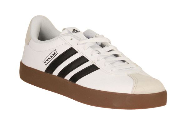 Adidas VL Court 3.0 Wit-Zwarte Sneaker  (ID6285) - Schoenen Caramel (Sint-Job-in-’t-Goor)