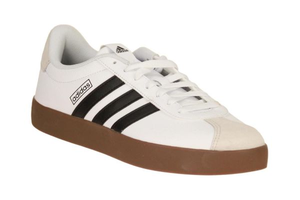 Adidas VL Court 3.0 Wit-Zwarte Sneaker  (ID8797) - Schoenen Caramel (Sint-Job-in-’t-Goor)