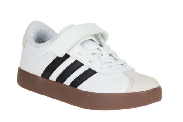 Adidas VL Court 3.0 EL C Wit-Zwart  (ID9155) - Schoenen Caramel (Sint-Job-in-’t-Goor)