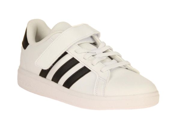 Adidas Grand Court 2.0 EL Wit-Zwarte Sneaker  (IH5529) - Schoenen Caramel (Sint-Job-in-’t-Goor)