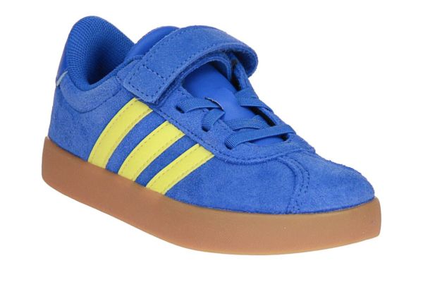 Adidas VL Court 3.0 EL C Blauw-Gele Sneaker  (JH6313) - Schoenen Caramel (Sint-Job-in-’t-Goor)