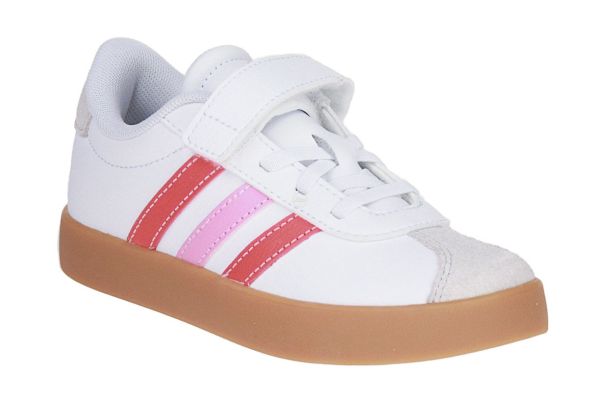 Adidas VL Court 3.0 EL C Wit-Roze Sneaker  (JH6318) - Schoenen Caramel (Sint-Job-in-’t-Goor)