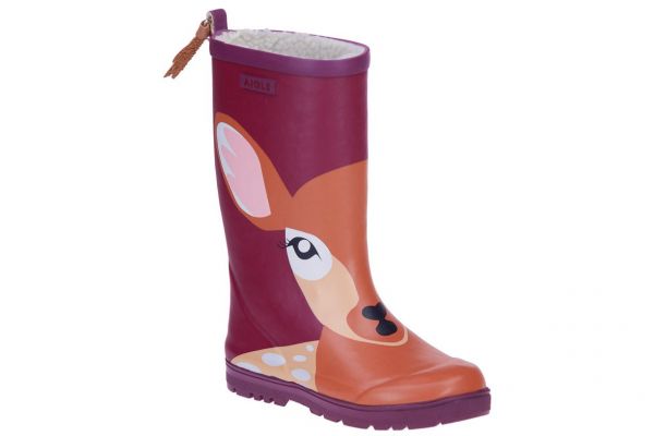 Aigle Woodypop Fur Bambi Regenlaars  (38203) - Schoenen Caramel (Sint-Job-in-’t-Goor)
