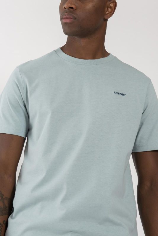 Antwrp Basic T-Shirt Regular Fit Mistral Blue  (BTS098R-L001S/000405) - Schoenen Caramel (Sint-Job-in-’t-Goor)