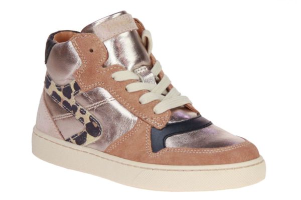 Babybotte Goud-Camel Hoge Sneaker  (5523-B124) - Schoenen Caramel (Sint-Job-in-’t-Goor)