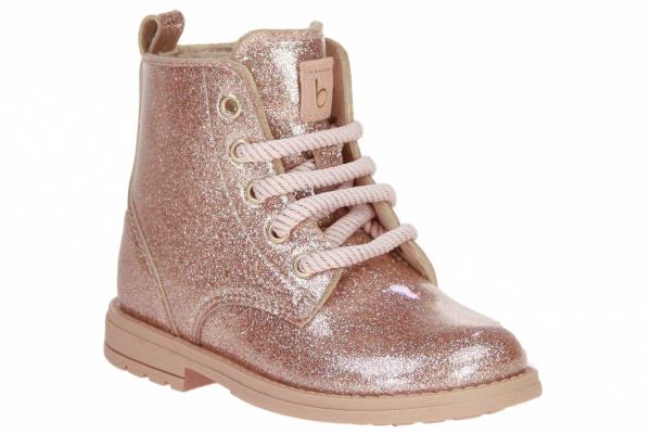 Beberlis Roze Veterboot Glitter  (24208-A) - Schoenen Caramel (Sint-Job-in-’t-Goor)