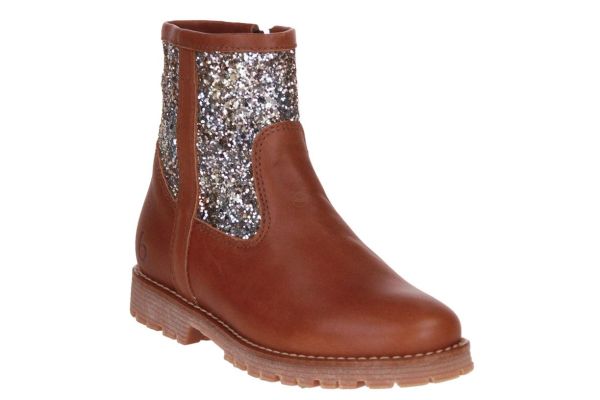 Beberlis Camel Korte Laars Glitter  (24247) - Schoenen Caramel (Sint-Job-in-’t-Goor)