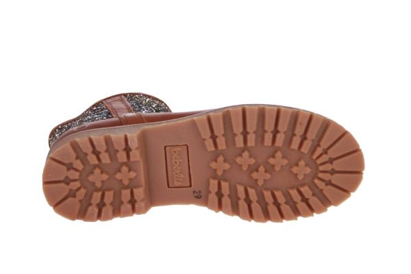 Beberlis Camel Korte Laars Glitter  (24247) - Schoenen Caramel (Sint-Job-in-’t-Goor)