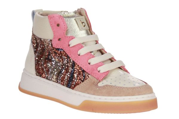 Beberlis Beige-Multi Hoge Sneaker  (24276) - Schoenen Caramel (Sint-Job-in-’t-Goor)