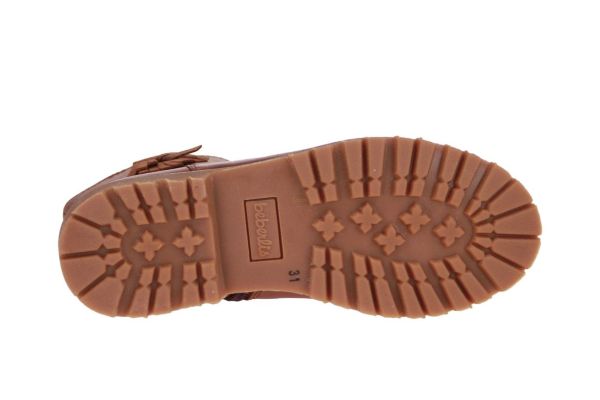 Beberlis Camel Enkellaars Franjes  (24236) - Schoenen Caramel (Sint-Job-in-’t-Goor)