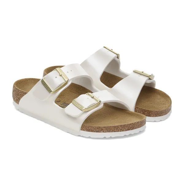 Birkenstock Arizona Kids Birko-Flor Electric Metallic Pearl  (1029456) - Schoenen Caramel (Sint-Job-in-’t-Goor)