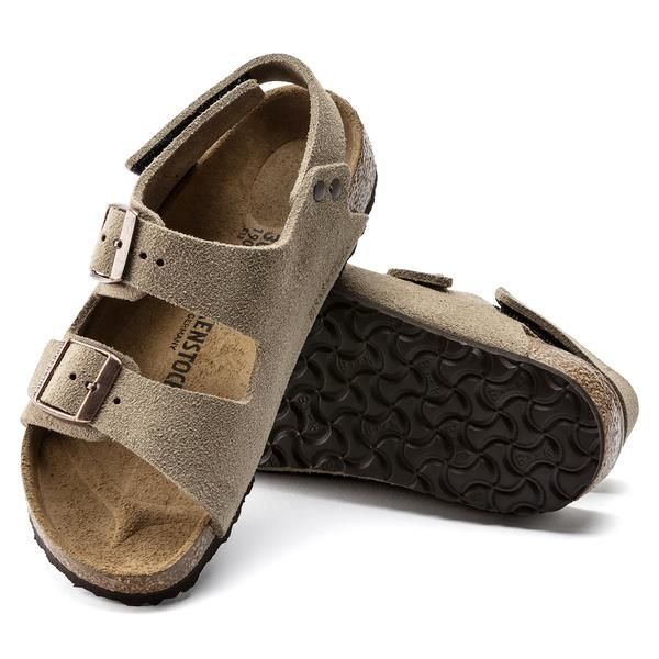 Birkenstock Kids Milano Narrow Suede Taupe  (1021723) - Schoenen Caramel (Sint-Job-in-’t-Goor)