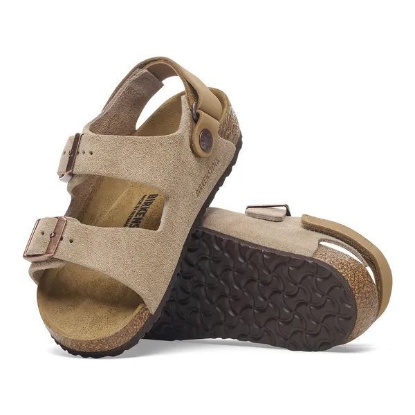 Birkenstock Milano AS Kids Suede Leather Taupe  (1029471) - Schoenen Caramel (Sint-Job-in-’t-Goor)