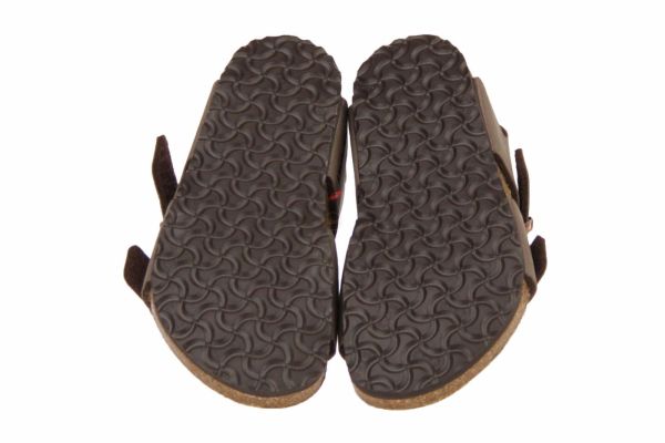 Birkenstock Kids New York Narrow Birko-Flor Mocha  (87783) - Schoenen Caramel (Sint-Job-in-’t-Goor)