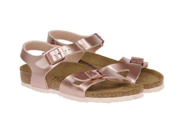 Birkenstock Kids Rio Narrow Metallic Brons Sandaal  (1012520) - Schoenen Caramel (Sint-Job-in-’t-Goor)