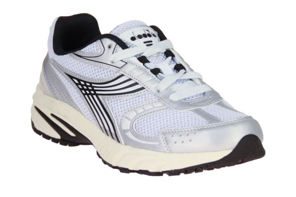 Diadora Sao-Ko 280 Wit-Zilveren Sneaker  (501.180.418.C0516) - Schoenen Caramel (Sint-Job-in-’t-Goor)