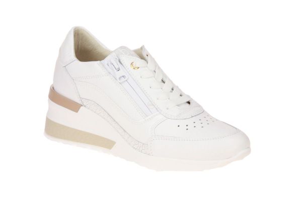 DL Sport Witte Sneaker Wedge  (5673) - Schoenen Caramel (Sint-Job-in-’t-Goor)