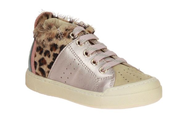 Falcotto Fabron Beige-Roze Sneaker  (2015775-3D39) - Schoenen Caramel (Sint-Job-in-’t-Goor)