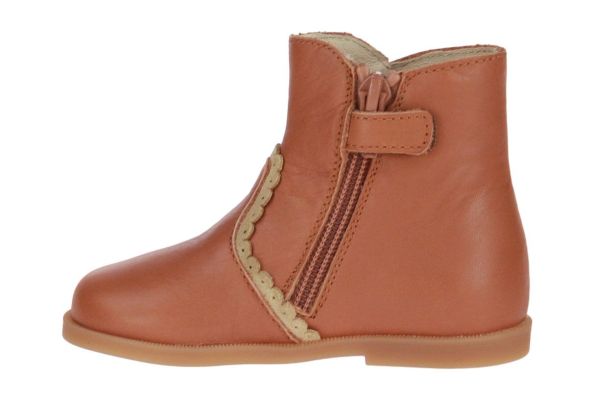 Falcotto Caspey Cognac Korte Laars  (3001591.01-3D19) - Schoenen Caramel (Sint-Job-in-’t-Goor)