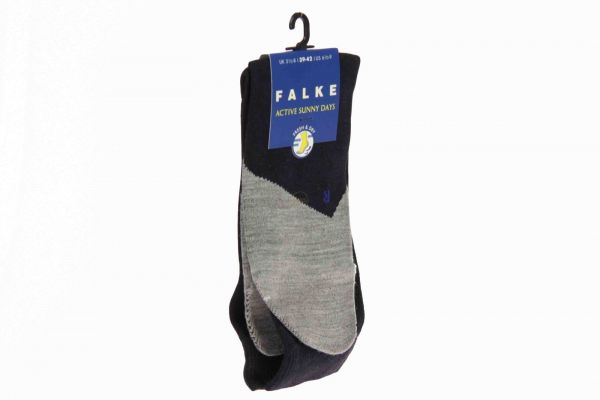 Falke Blauwe korte sokken Sunny Days  (10663/6170) - Schoenen Caramel (Sint-Job-in-’t-Goor)