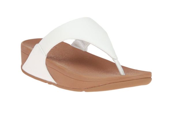 Fit Flop Lulu Leather Toepost White  (LULU toepost white) - Schoenen Caramel (Sint-Job-in-’t-Goor)