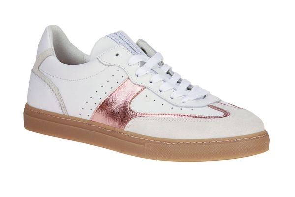 Floris van Bommel Minni 04.07 Wit-Roze Sneaker  (10096-60-03) - Schoenen Caramel (Sint-Job-in-’t-Goor)