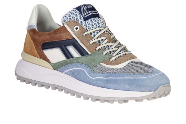 Floris van Bommel Noppi 29.37 Licht Blauwe Sneaker  (10139-42-03) - Schoenen Caramel (Sint-Job-in-’t-Goor)