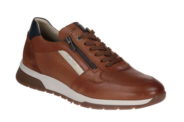 Fluchos Louis Cognac Sneaker  (F1752-CUERO) - Schoenen Caramel (Sint-Job-in-’t-Goor)