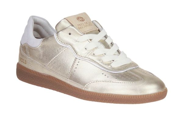 Fred De La Bretoniere Pearl Reza Gouden Sneaker  (FR001002851W-8500) - Schoenen Caramel (Sint-Job-in-’t-Goor)