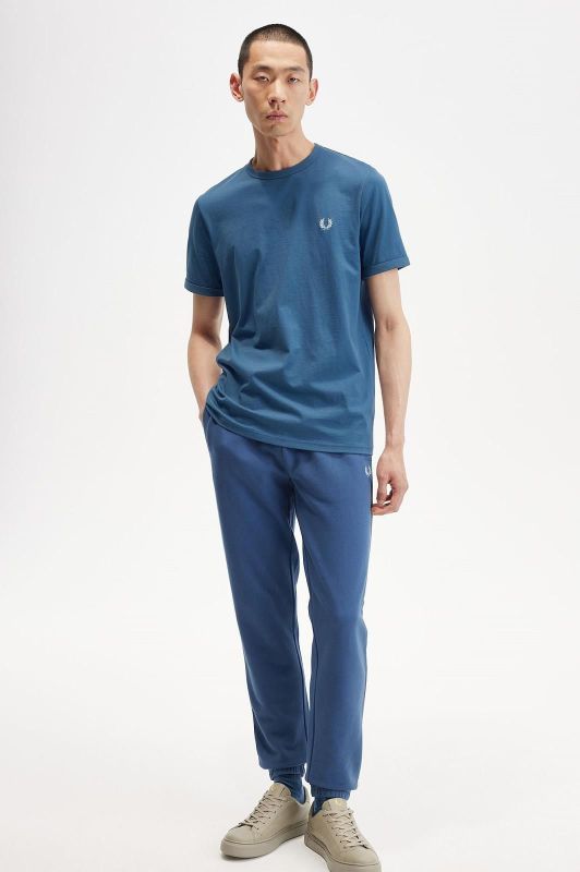Fred Perry Ringer T-shirt Midnight Blue  (M3519-V06) - Schoenen Caramel (Sint-Job-in-’t-Goor)