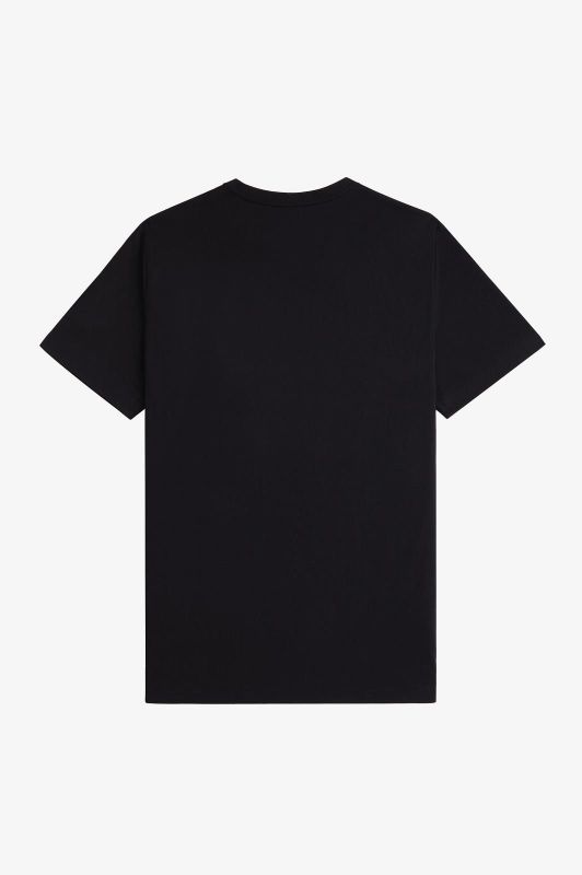 Fred Perry Crew Neck T-Shirt Black/Wishkey Brown  (M1600-X56) - Schoenen Caramel (Sint-Job-in-’t-Goor)