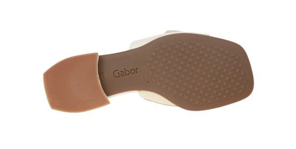 Gabor Comfort Offwhite Slipper G-leest  (22.801.60) - Schoenen Caramel (Sint-Job-in-’t-Goor)