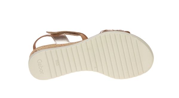 Gabor Comfort Gouden Sandaal G-leest  (62.759.89) - Schoenen Caramel (Sint-Job-in-’t-Goor)