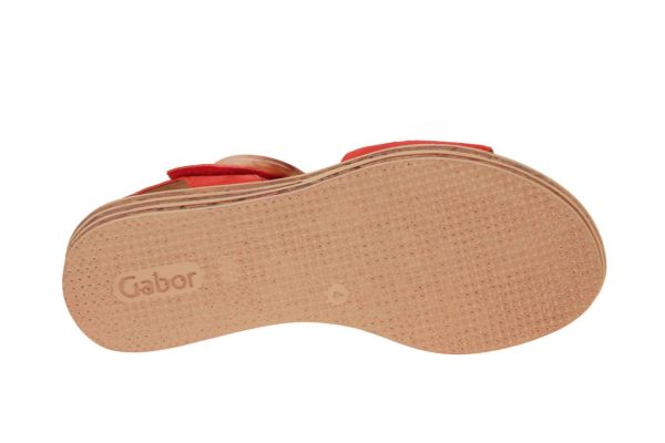 Gabor Best Fitting Sandaal Oranje  (44.550-13) - Schoenen Caramel (Sint-Job-in-’t-Goor)