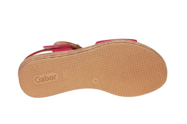 Gabor Best Fitting Sandaal Roze  (44.550-30) - Schoenen Caramel (Sint-Job-in-’t-Goor)