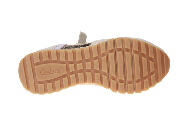 Gabor Comfort Beige Sneaker H-leest  (46.378-63) - Schoenen Caramel (Sint-Job-in-’t-Goor)
