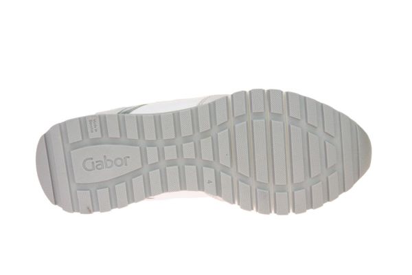 Gabor Comfort Sneaker Wit-Groen H-leest  (46.378-64) - Schoenen Caramel (Sint-Job-in-’t-Goor)