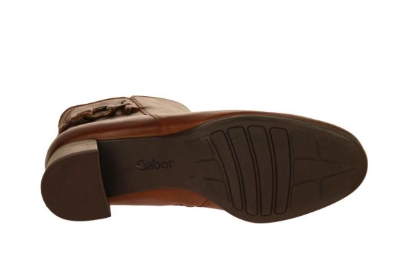 Gabor Comfort Cognac Korte Laars G-leest  (52.822-53) - Schoenen Caramel (Sint-Job-in-’t-Goor)