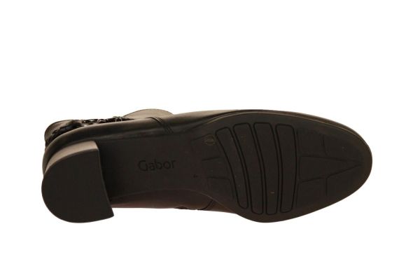 Gabor Comfort Zwarte Korte Laars G-leest  (52.822-57) - Schoenen Caramel (Sint-Job-in-’t-Goor)