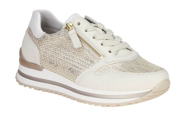 Gabor Comfort Goud-Beige Sneaker H-leest  (66.528.63) - Schoenen Caramel (Sint-Job-in-’t-Goor)