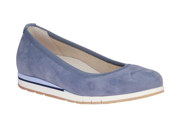 Gabor Comfort Blauwe Ballerina G-leest  (62.410-26) - Schoenen Caramel (Sint-Job-in-’t-Goor)