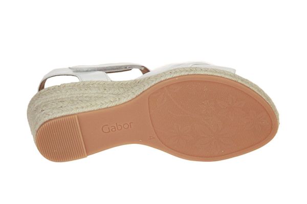 Gabor Comfort Witte Sandaal G-leest  (62.712-50) - Schoenen Caramel (Sint-Job-in-’t-Goor)