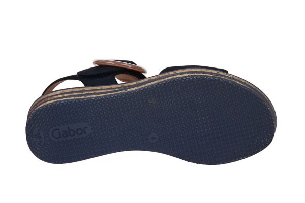 Gabor Best Fitting Blauwe Sandaal  (64.550-16) - Schoenen Caramel (Sint-Job-in-’t-Goor)