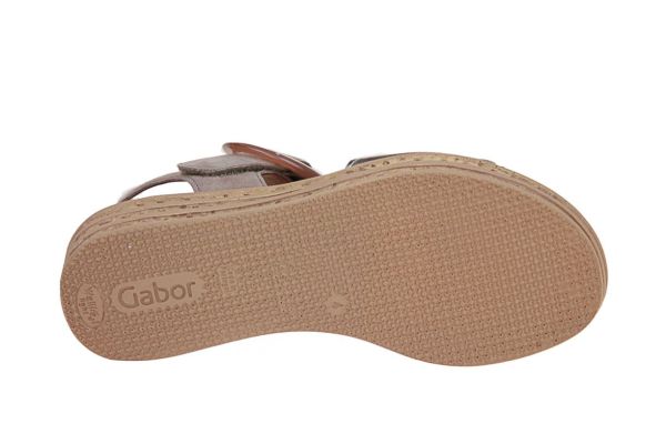 Gabor Best Fitting Brons Sandaal  (64.550-62) - Schoenen Caramel (Sint-Job-in-’t-Goor)