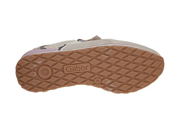 Gabor Comfort Beige Sneaker G-leest  (66.348-63) - Schoenen Caramel (Sint-Job-in-’t-Goor)