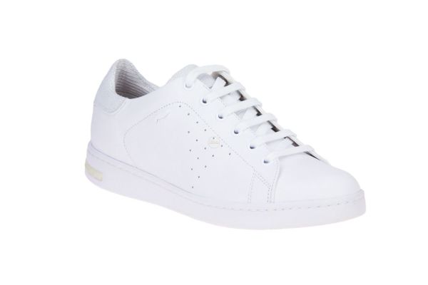 Geox Jaysen Witte Sneaker  (D621BA-C1001) - Schoenen Caramel (Sint-Job-in-’t-Goor)