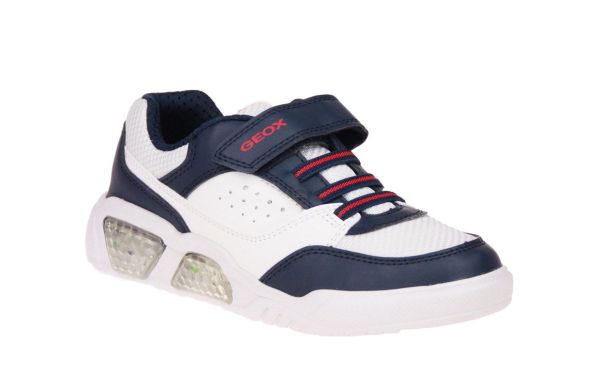 Geox Illuminus Blauw-Witte Sneaker  (J35GVB-C4211) - Schoenen Caramel (Sint-Job-in-’t-Goor)