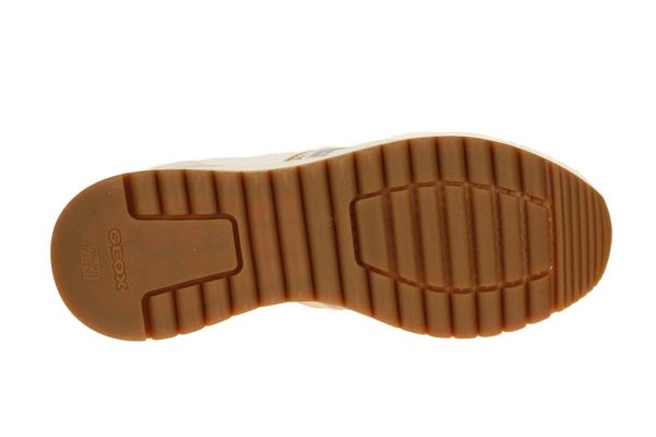 Geox Desya Wit-Gouden Sneaker  (D3500A-C1352) - Schoenen Caramel (Sint-Job-in-’t-Goor)