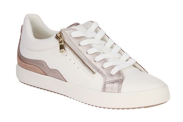 Geox Blomiee Wit-Beige Sneaker  (D466HJ-C1R8Z) - Schoenen Caramel (Sint-Job-in-’t-Goor)