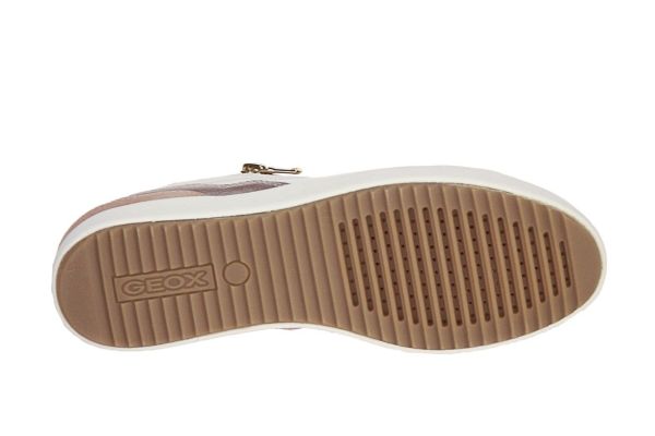 Geox Blomiee Wit-Beige Sneaker  (D466HJ-C1R8Z) - Schoenen Caramel (Sint-Job-in-’t-Goor)